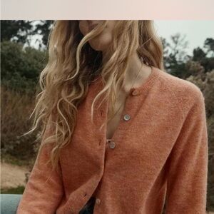 Doen Petra Cardigan in coral xs